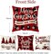 Christmas Decorations, Christmas Decor Christmas Pillow Covers 18x18 Set of 4 Red Black Buffalo Check Plaid Christmas Decorations Clearance Indoor Outdoor Xmas Throw Pillow Cases for Sofa Couch